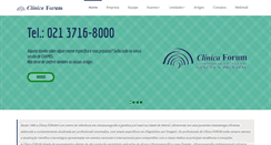 Desktop Screenshot of clinicaforum.com.br