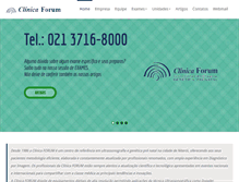 Tablet Screenshot of clinicaforum.com.br